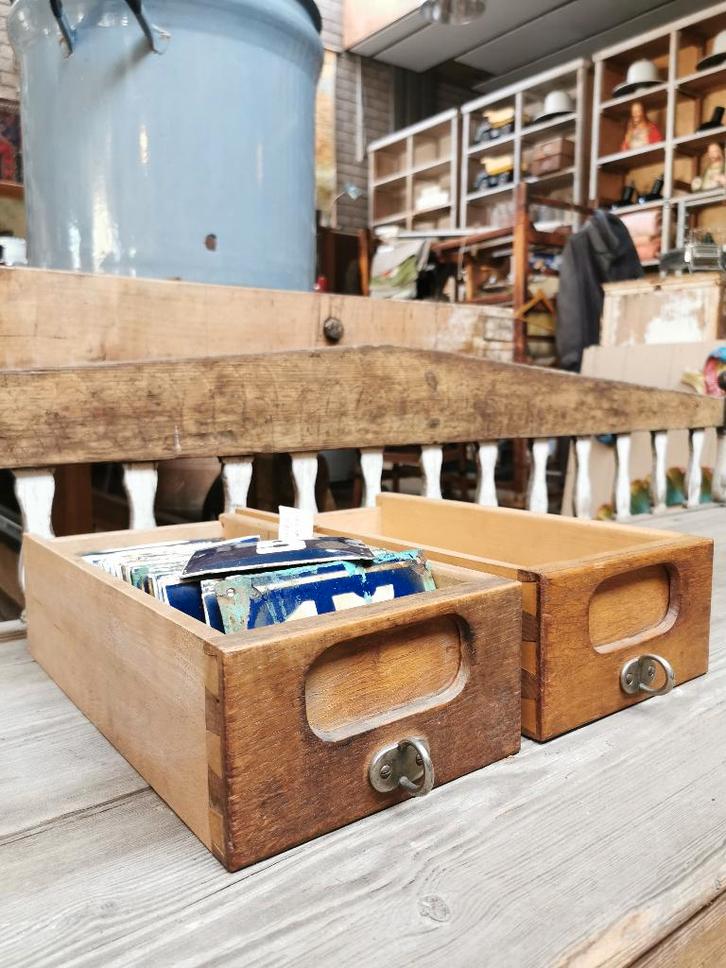 Antieke houten lade/bak, Antiek en Kunst, Antiek | Woonaccessoires, Ophalen