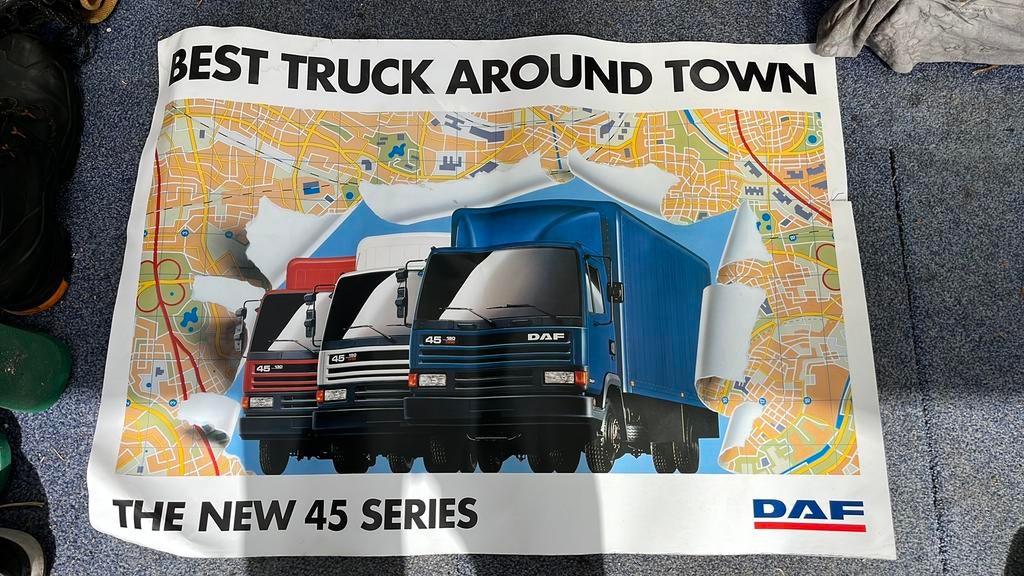 2 DAF posters, Ophalen, Gebruikt, Rechthoekig Liggend, A1 t/m A3