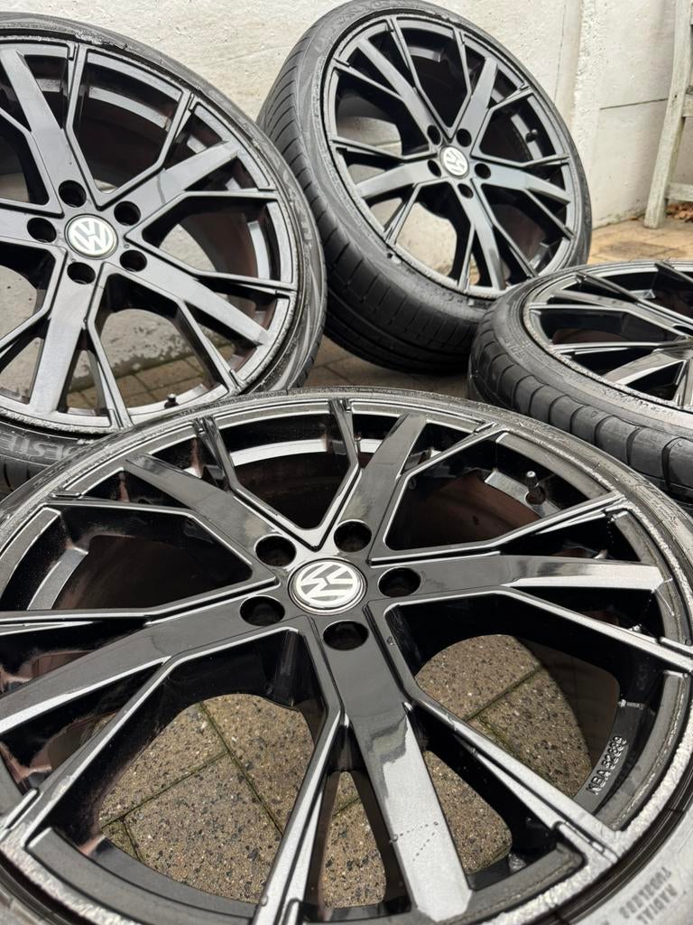 19”GMP GUNNER (AUDI/VW) velgen 5x112, Gebruikt, Banden en Velgen, 235 mm, Zomerbanden