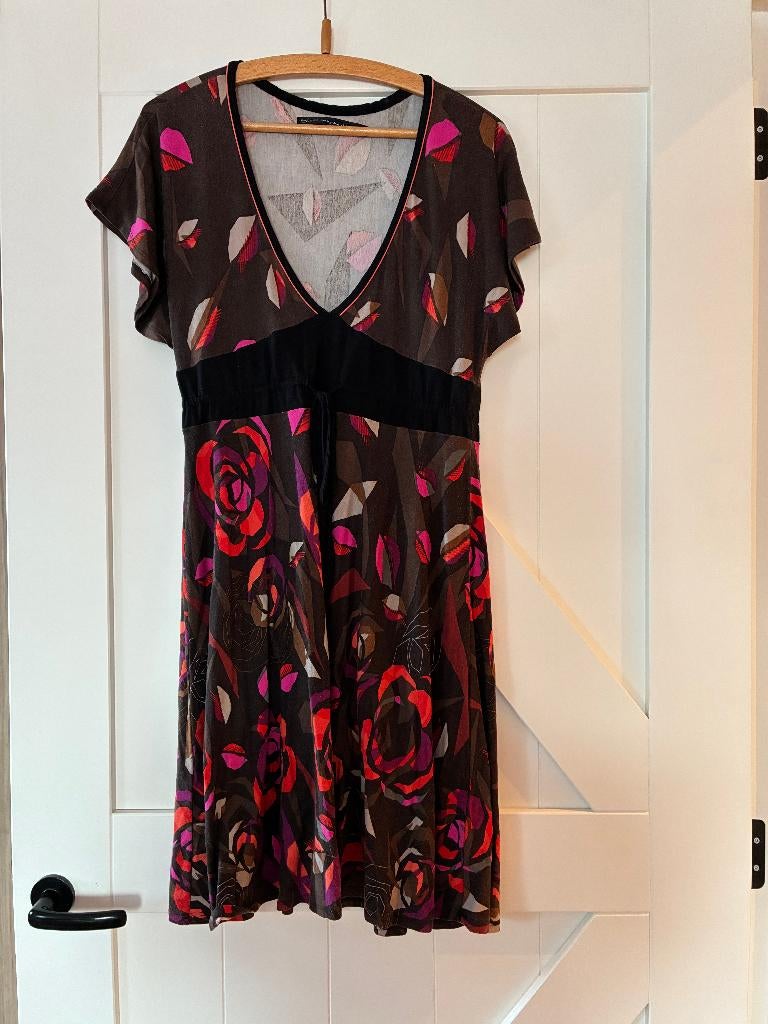 Jurk Steps, Kleding | Dames, Jurken, Bruin, Maat 42/44 (L), Ophalen of Verzenden, Knielengte