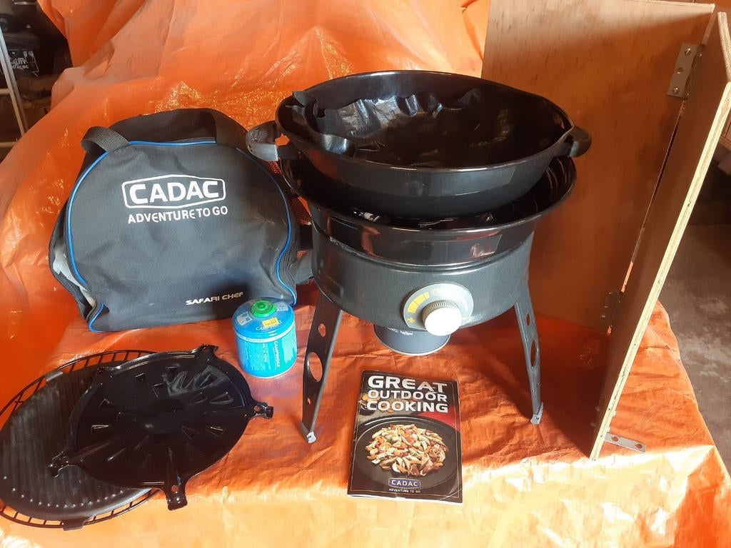 Cadac Safari Chef  BBQ/Skottelbraai met accessoires, Ophalen, Zo goed als nieuw