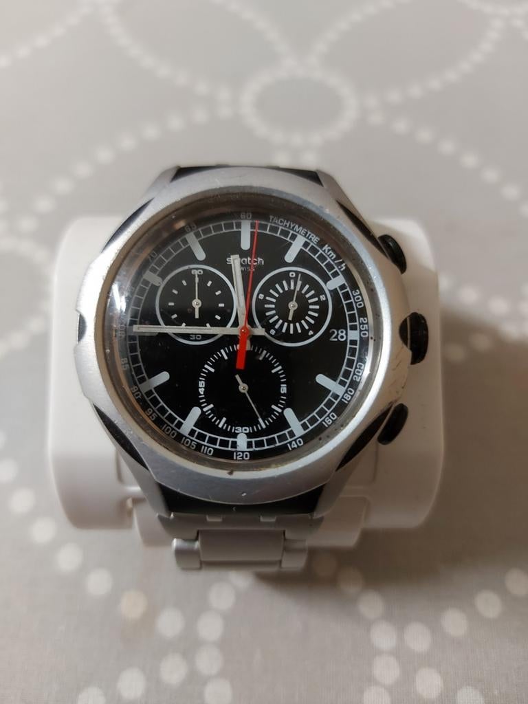 Swatch Irony Chrono horloge met stalen band, Ophalen of Verzenden