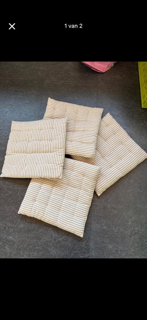 Kussens, Huis en Inrichting, Woonaccessoires | Kussens, Zo goed als nieuw, Wit, Vierkant, Ophalen