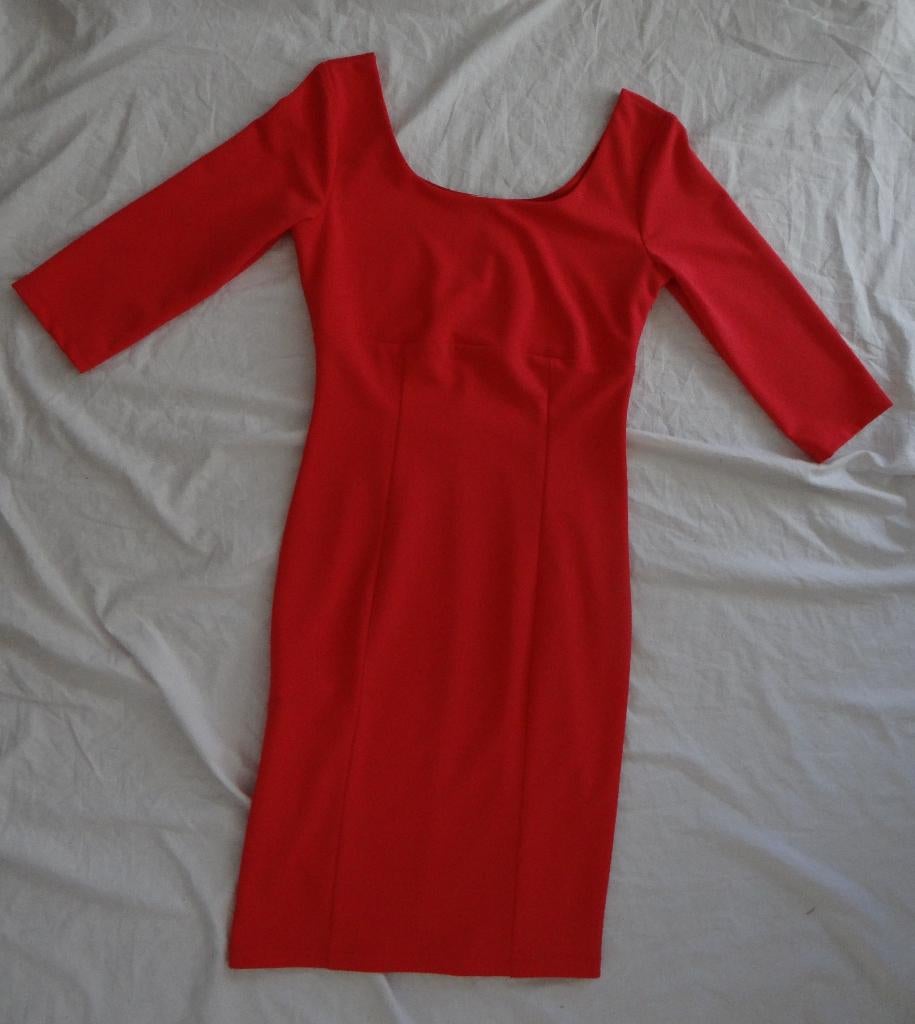 Leuke pastel rode RINASCIMENTO jurk, Ophalen, Rinascimento, Knielengte, Maat 36 (S)