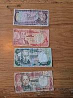 Setje Colombiaanse bankbiljetten (50, 100, 200, 500 pesos), Ophalen of Verzenden