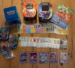 Japanse Pokémon kaarten, blikken en binder, Ophalen of Verzenden, Gebruikt, Meerdere kaarten, Foil