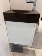 Compacte fontein met onderkast - Zonder kraan, Huis en Inrichting, Badkamer | Badtextiel en Accessoires, Ophalen, Gebruikt, Wit