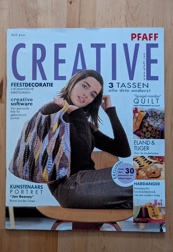 Pfaff Creative nr 5 tassen, kerst, pantoffels, Boeken, Tijdschriften en Kranten, Zo goed als nieuw, Damesbladen, Ophalen of Verzenden