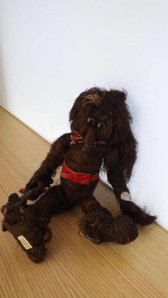 retro jaren '70 trol handgemaakt (hout) Noorwegen, Ophalen of Verzenden, Huis en Inrichting