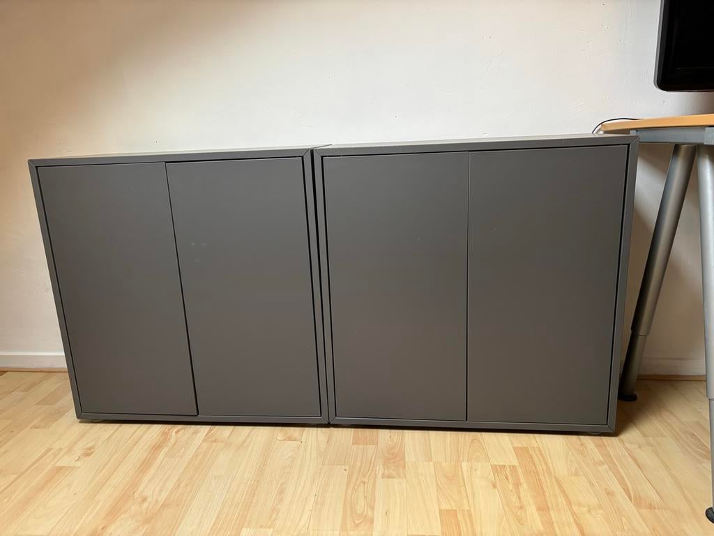 2x Grijze IKEA kasten 70x35x72 cm - Zo goed als nieuw, Huis en Inrichting, Ophalen, Zo goed als nieuw