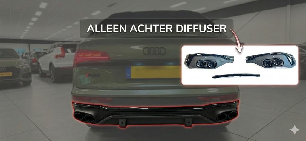 SQ5 Diffuser voor Audi Q5 Sportback 2021-2024 S-Line, Ophalen