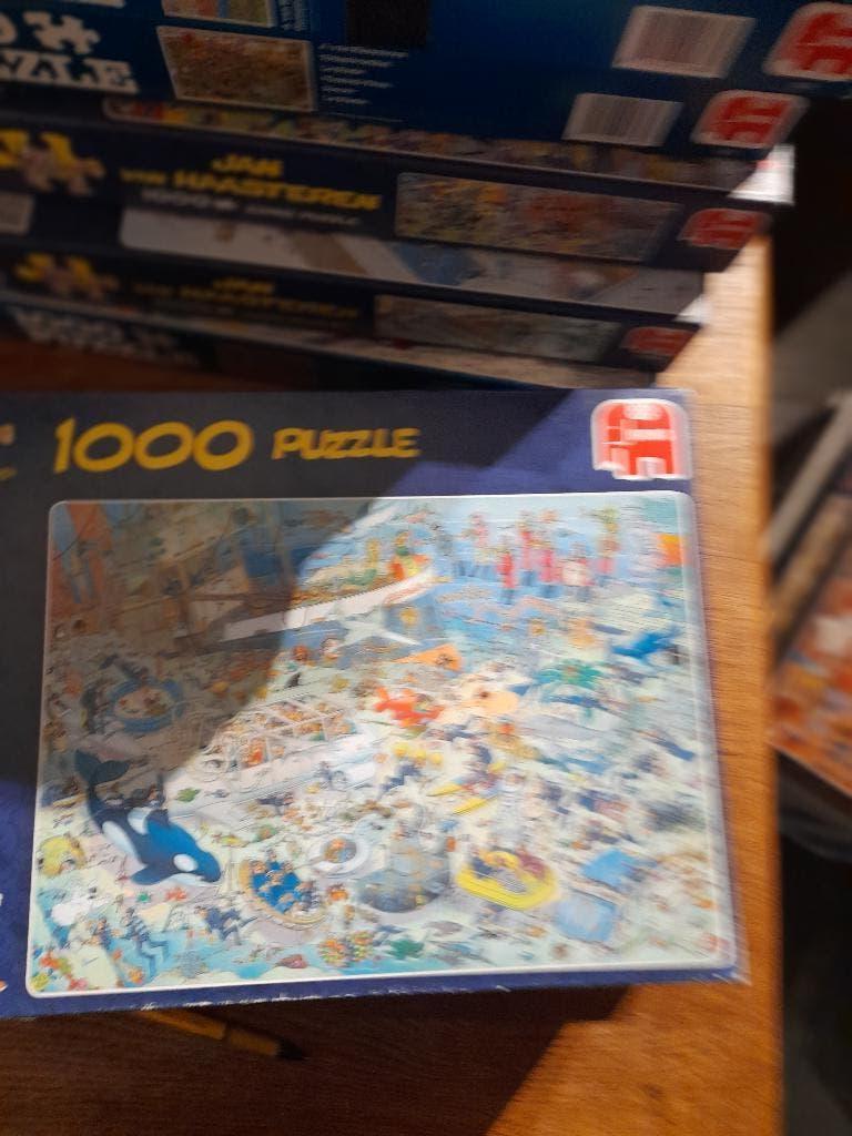 jan van haasteren pret onder water, Hobby en Vrije tijd, Denksport en Puzzels, Ophalen of Verzenden, 500 t/m 1500 stukjes, Gebruikt