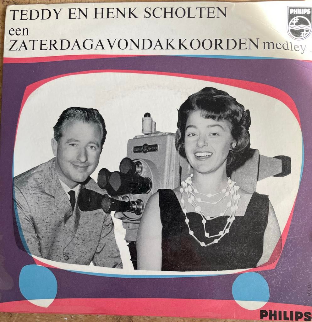 Teddy en Henk Scholten - Een Zaterdagavond Medley EP, Ophalen of Verzenden, Zo goed als nieuw, Overige formaten, Levenslied of Smartlap