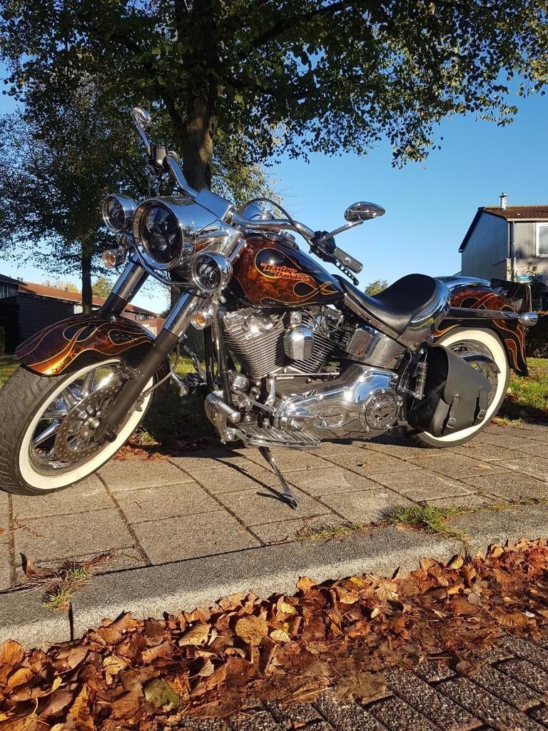 Harley Davidson 88 FLSTCI FATBOY SPECIAL PAINT, CVO STYLE, 2 cilinders, Chopper, Gebruikt, 1449 cc