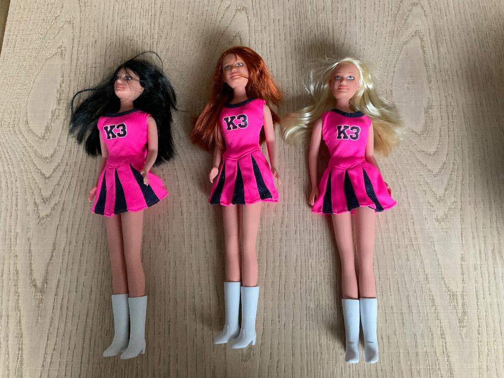 K3 barbies, Kinderen en Baby's, Speelgoed | Poppen, Ophalen of Verzenden, Zo goed als nieuw, Barbie