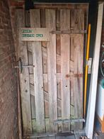 Gratis Buitendeur / Poort van Hout - Gebruikt, Doe-het-zelf en Verbouw, Deuren en Horren, Gebruikt, 80 tot 100 cm, Minder dan 200 cm