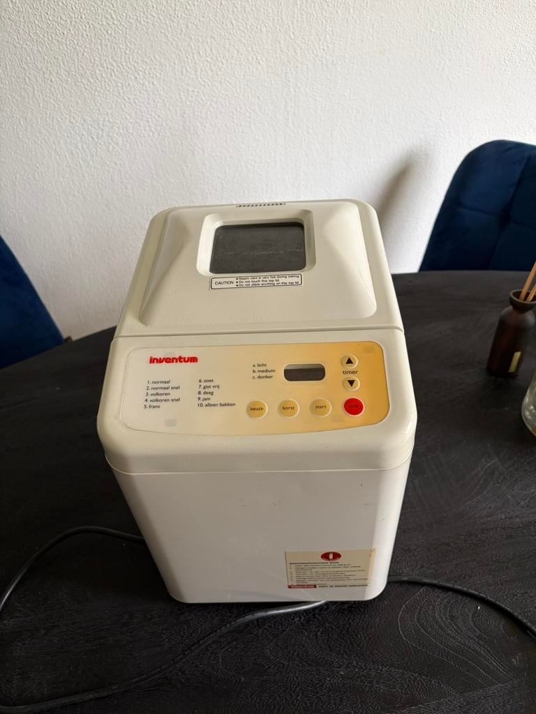 Inventum broodbakmachine BM05, Gebruikt, Kijkvenster, 400 tot 800 gram deeg, Ophalen