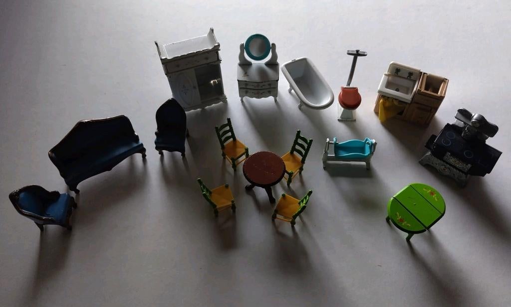 Vintage speelgoed miniatuur ijzer, Antiek en Kunst, Ophalen of Verzenden
