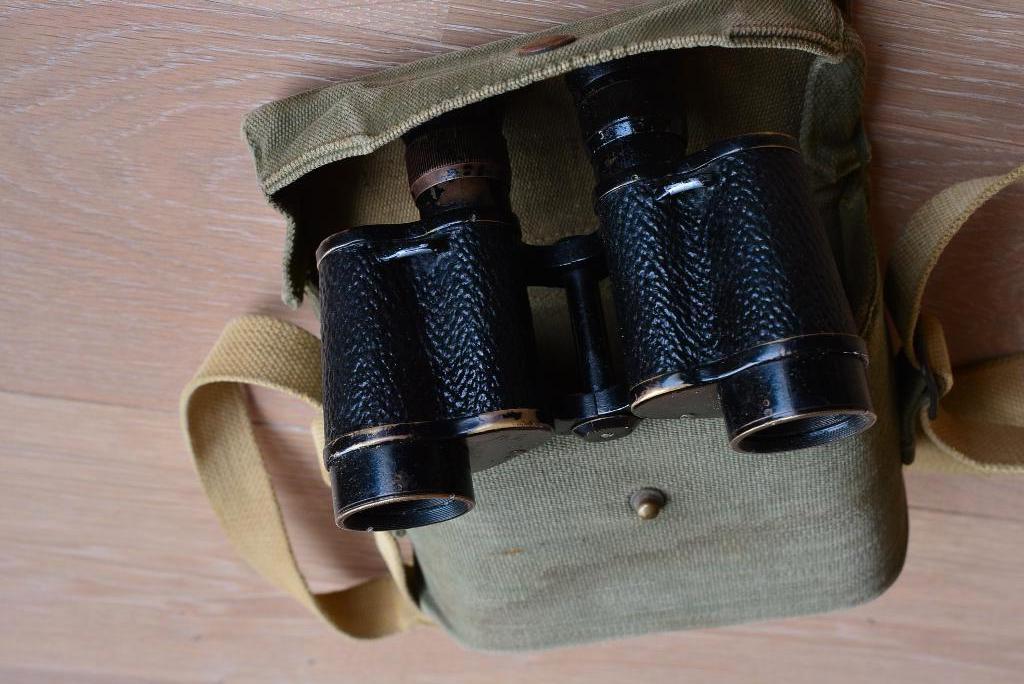 WO2 Verrekijker met tas, Verzamelen, Militaria | Tweede Wereldoorlog, Overige typen, Nederland, Ophalen of Verzenden