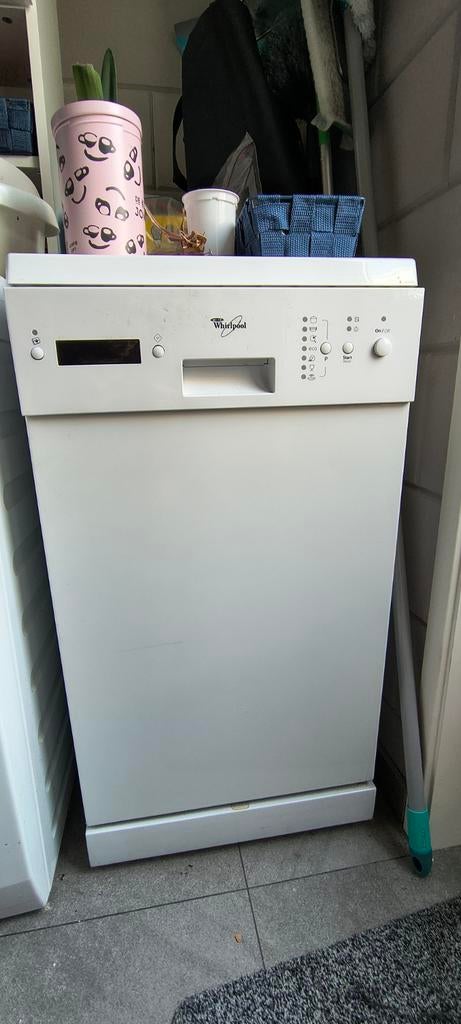 Whirlpool vaatwasser, Witgoed en Apparatuur, Vaatwasmachines, Ophalen, Gebruikt, Inbouw, 85 tot 90 cm