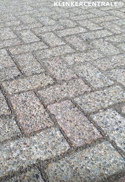 ROOIKORTING 540m2 heidegrijs betonklinkers keiformaat straat, Tuin en Terras, Tegels en Klinkers, Gebruikt, Klinkers, Beton, 10 m² of meer