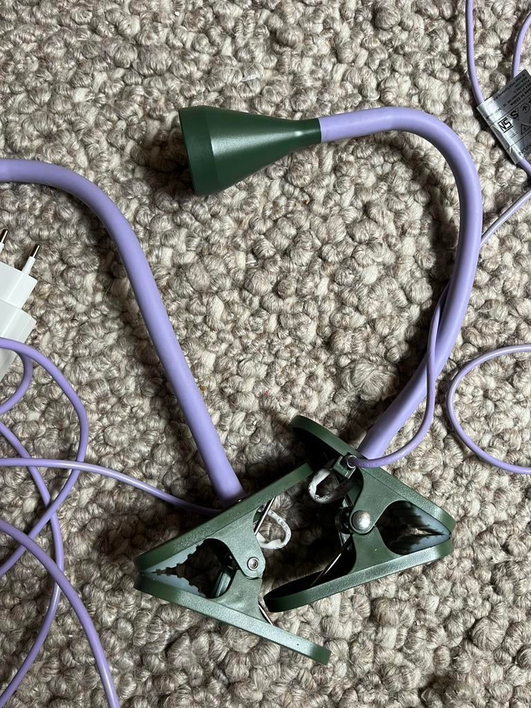 Lamp Nävlinge IKEA klemlamp spot paars groen, Ophalen of Verzenden, Zo goed als nieuw, Overige fittingen, Led-lamp