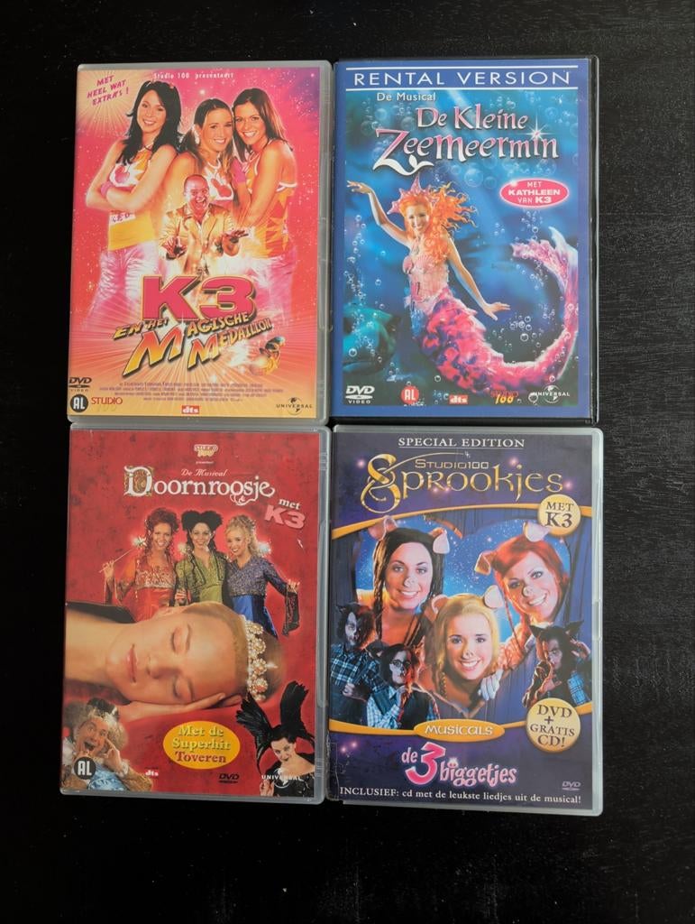 K3 de 3 biggetjes, kleine Zeemeermin, Doornroosje, magische, Alle leeftijden, Ophalen of Verzenden, Overige genres, Film