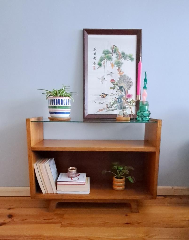 Vintage retro boekenkast, Huis en Inrichting, Kasten | Schoenenkasten, Ophalen, Gebruikt