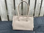 Isabel Bernard Honoré Cloe Taupe Handtas van Kalfsleer, Ophalen of Verzenden, Zo goed als nieuw, Beige, Handtas