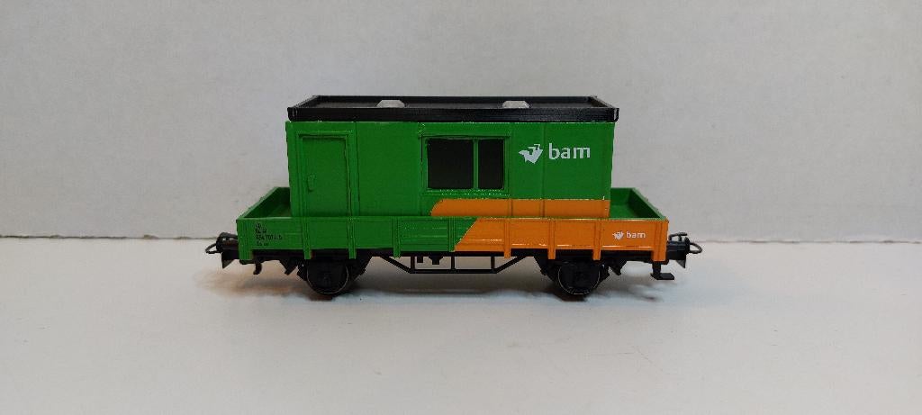 Bam Lage Bakwagon met Bouwkeet **Nieuw** (02), Hobby en Vrije tijd, Modeltreinen | H0, Wisselstroom, Ophalen of Verzenden, NS