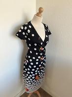 King Louie maat L retro bloemen crossdress jurk 3061, Zwart, Maat 42/44 (L), Ophalen of Verzenden, Zo goed als nieuw