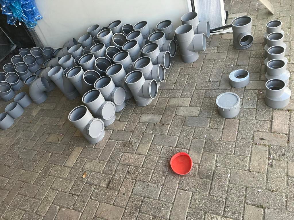 Pvc 160 mm hulpstukken €7.5 en €10 pst, Ophalen, Afvoer, Gebruikt, Pvc