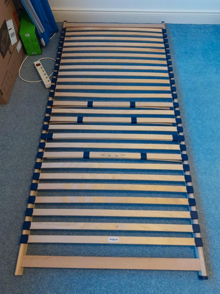 Houten lattenbodem - 90x200 cm - instelbare demping, Huis en Inrichting, Slaapkamer | Matrassen en Bedbodems, Zo goed als nieuw