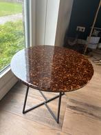 Koffietafel. Koffiebonen in epoxy., Ophalen, Minder dan 55 cm, Rond, Zo goed als nieuw