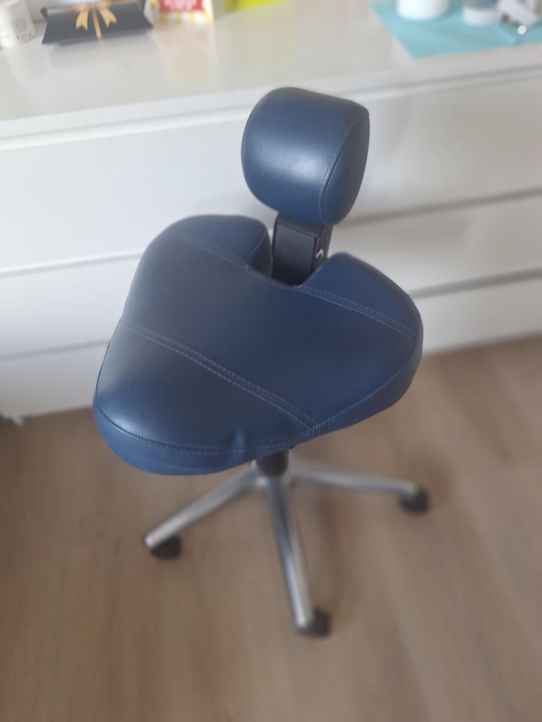 Ergonomische BQE stoel, Huis en Inrichting, Bureaustoelen, Ophalen of Verzenden, Ergonomisch, Zo goed als nieuw, Blauw