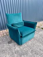 Vintage stoel fauteuil streepjes, Ophalen, Minder dan 50 cm, Gebruikt, G