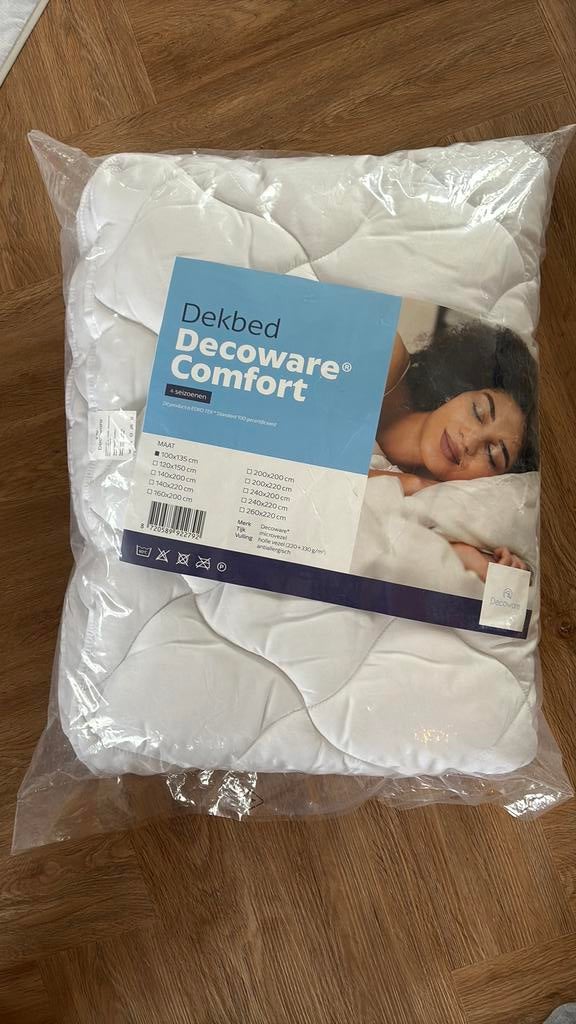 Kinderdekbed 4 seizoen 100x135cm | nieuw, Ophalen, Eenpersoons, Wit, Zo goed als nieuw