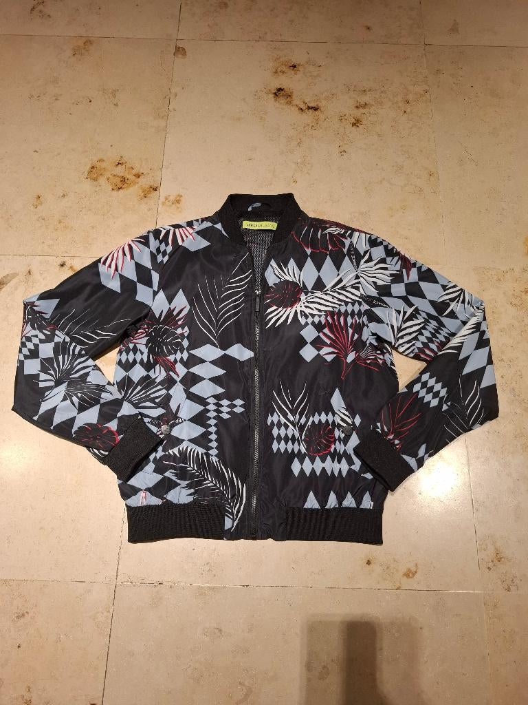 Versace jas, Zwart, Ophalen of Verzenden, Zo goed als nieuw, Maat 46 (S) of kleiner