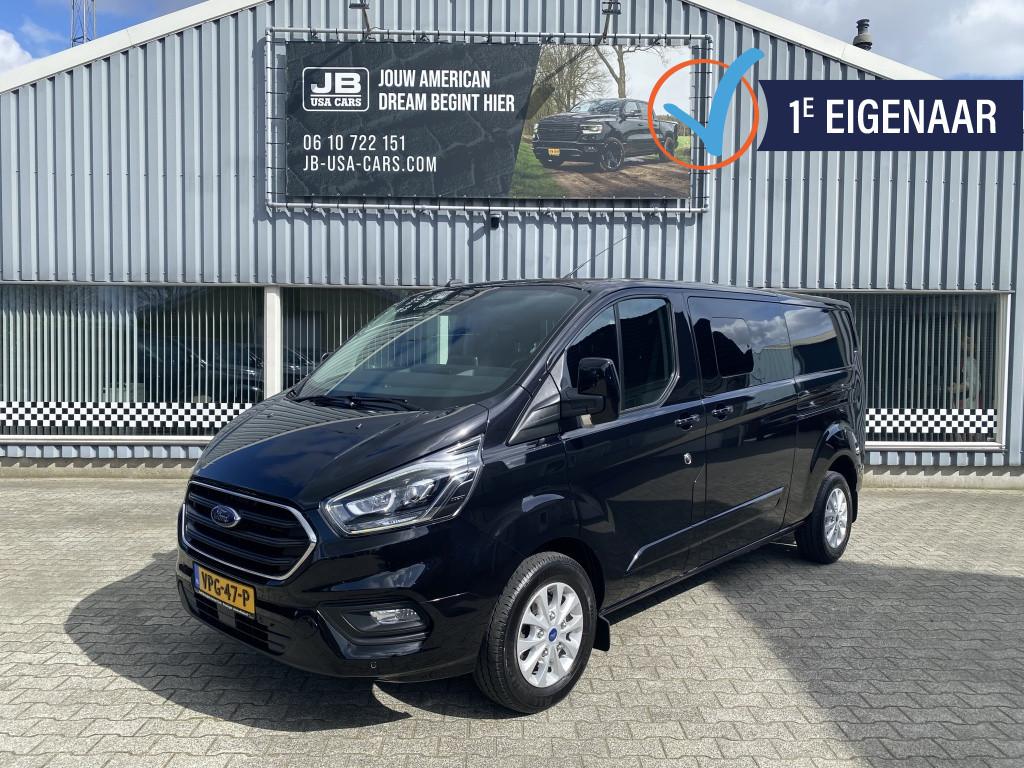 Ford Transit Custom 170PK L2H1L Dubbel Cabine N.A.P Volle-Ui, Euro 6, 4 cilinders, Zwart, Bedrijf