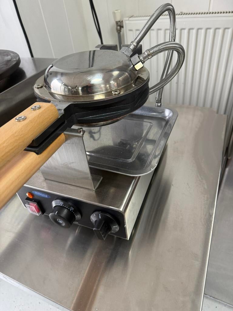Bubble wafel ijzer, Ophalen of Verzenden, Zo goed als nieuw, Rvs