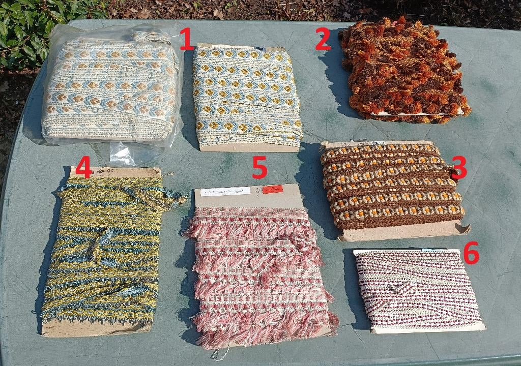 Diverse origineel vintage fournituren sierlint Lot 6 (SF31), Ophalen of Verzenden, Nieuw, Lint, Band of Elastiek