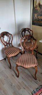 3 Biedermeier stoelen mahoniehout, Antiek en Kunst, Ophalen