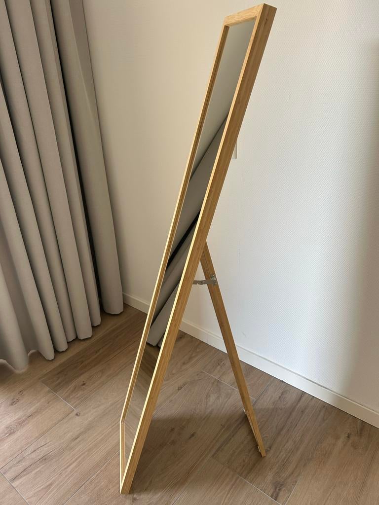 VÄRSNÄS staande spiegel, bamboe, 30x150 cm, Huis en Inrichting, Woonaccessoires | Spiegels, Ophalen, Minder dan 50 cm, Gebruikt
