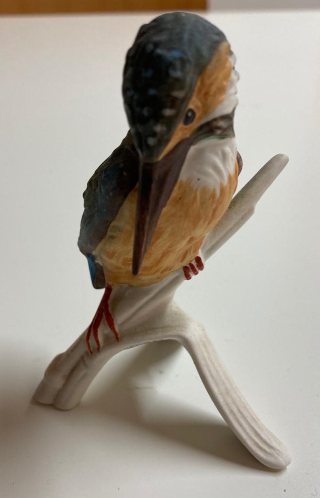 Goebel porseleinen vogel Eisvogel - IJsvogel, Verzamelen, Beelden en Beeldjes, Zo goed als nieuw, Dier, Ophalen of Verzenden