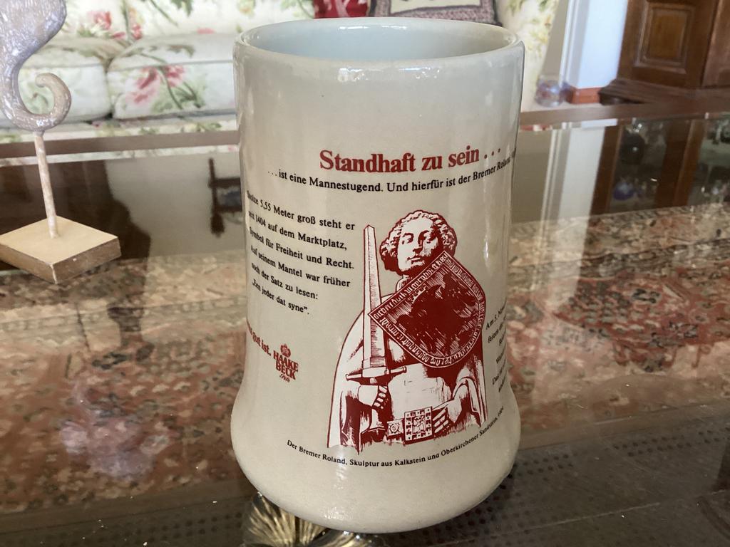 Bremer Roland 1404 // bierpul hoog 15 cm, Ophalen of Verzenden, Zo goed als nieuw, Overige typen