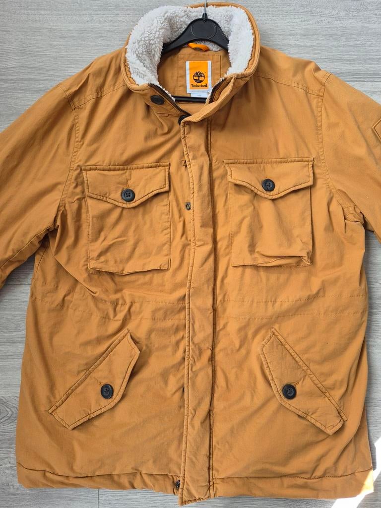 Timberland jas met teddy voering maat L, Ophalen of Verzenden