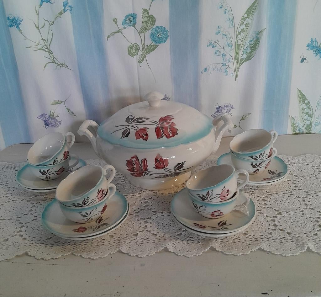 Antiek frans servies, Ophalen of Verzenden