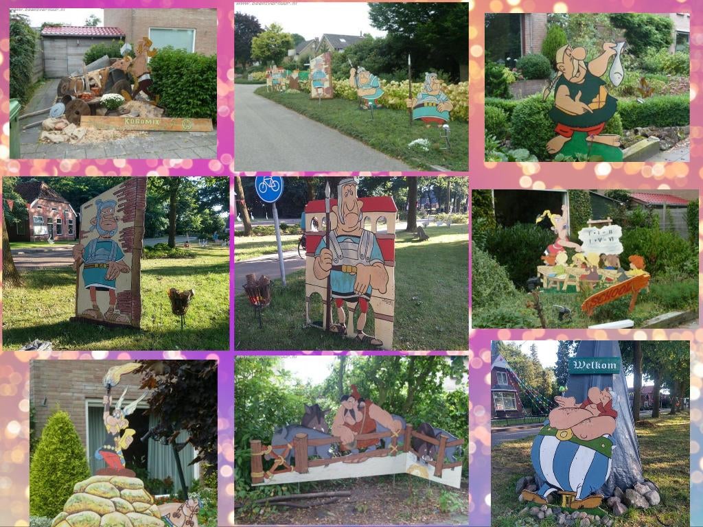 Straatversiering Asterix en Obelix deel 1 te huur, Ophalen, Gebruikt, Overige