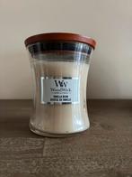 Woodwick Kaars Vanilla Bean - Medium 275g - Nieuw, Overige materialen, Nieuw, Ophalen of Verzenden, Crème