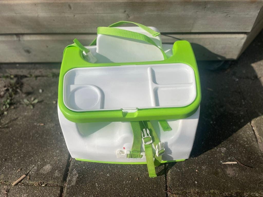 Stoelverhoger compact 0-3 jaar – zeer licht gebruikt, Ophalen of Verzenden, Zo goed als nieuw, Overige typen, Gordel(s)